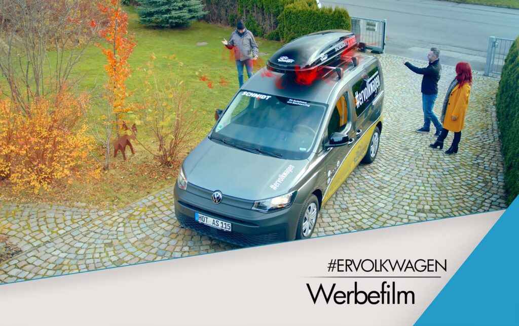 Thumbnail für den Werbefilm "ervolkwagen" - eine Kampagne für das Autohaus Schmidt am Sachsenring