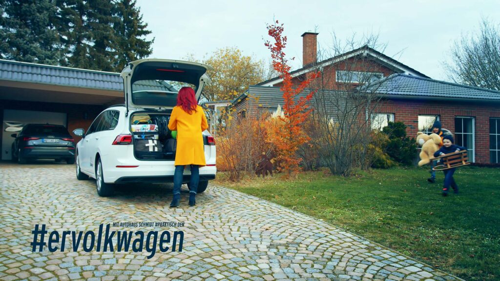 Thumbnail für den Werbefilm "ervolkwagen" - eine Kampagne für das Autohaus Schmidt am Sachsenring