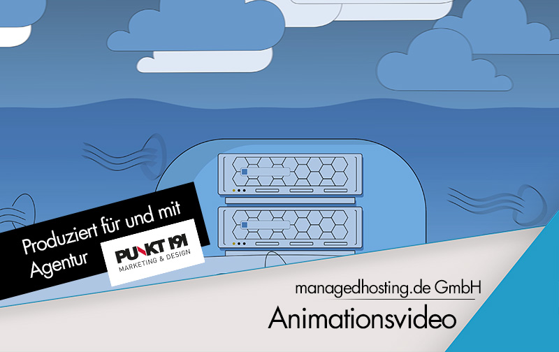 Thumbnail für ein Animationsvideo für managedhosting.de GmbH